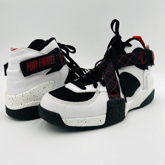 Nike Air Raid Sneakers White/Black High-Top Shoes Size 9.5 - Picture 4 of 14